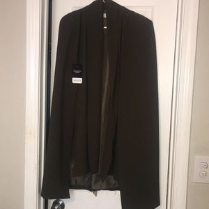Olive Caped Blazer